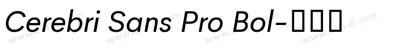 Cerebri Sans Pro Bol字体转换